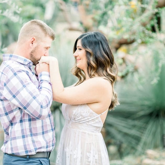 Sweet and Spiky Engagement Shoot at The Milwaukee Domes | Wisconsin Bride
