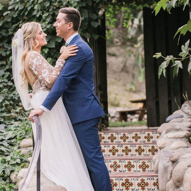 An enchanting blue palette enhances the charm of a venue set  between the mountains and sea 