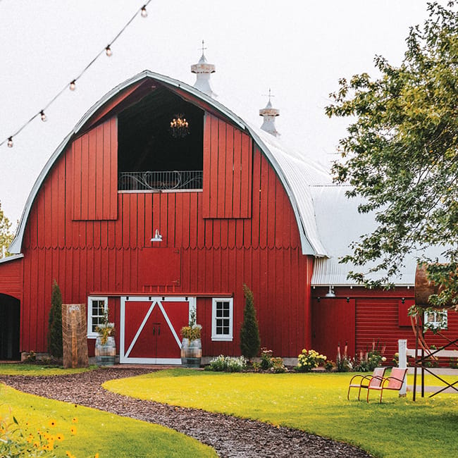 Redeemed Farm, a barn wedding venue in Minnesota.