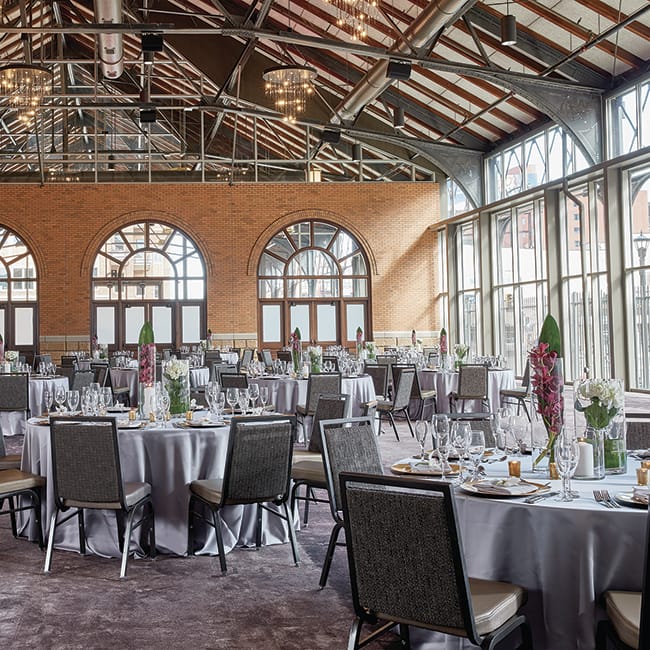 The Great Northern Ballroom, part of the 20,000 square foot expansion at Minneapolis wedding venue The Depot.