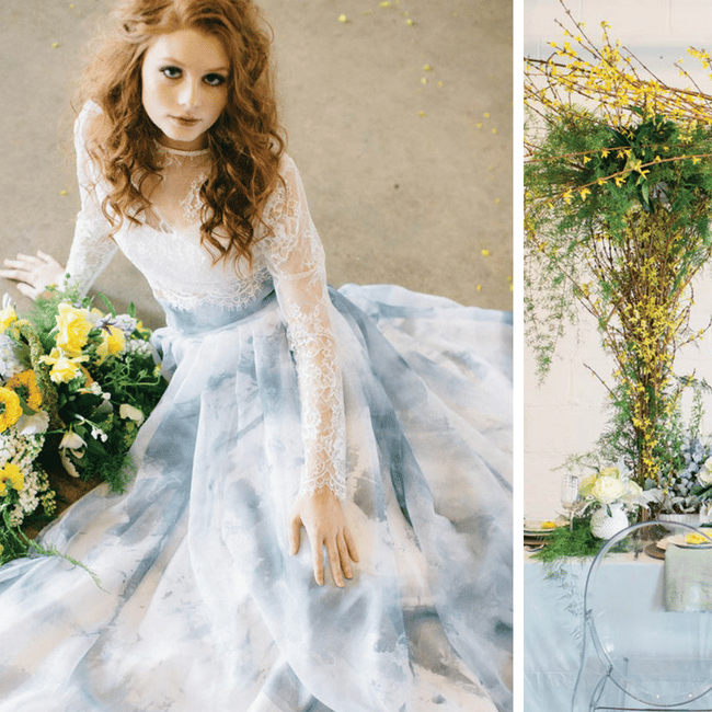 Blue and Yellow Wedding Color Palette