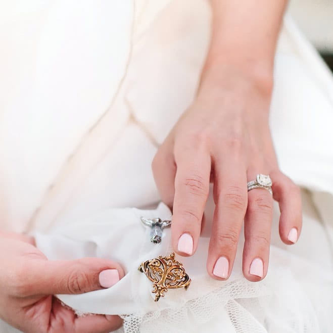 Wearing your mother's wedding gown