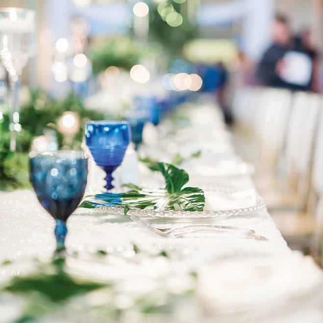 Wedding Tableware at the Lakeside Ballroom