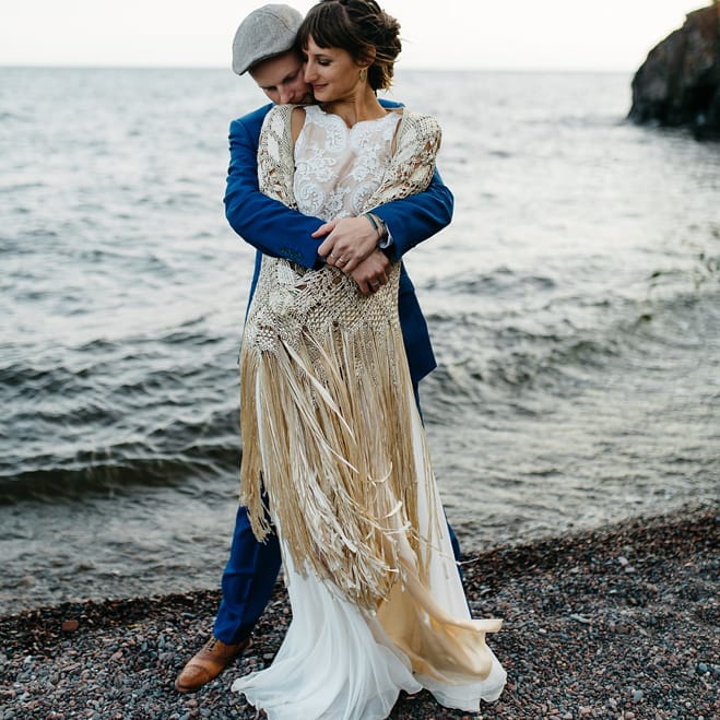 Hugging couple 