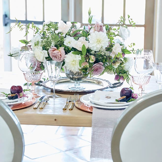 Reception floral at a classy Minnesota wedding venue