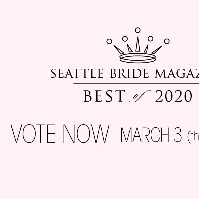 Seattle Bride Magazine Best of 2020