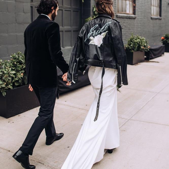 personalized calligraphy wedding jackets