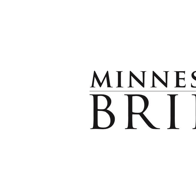 Black Minnesota Bride logo against a white background