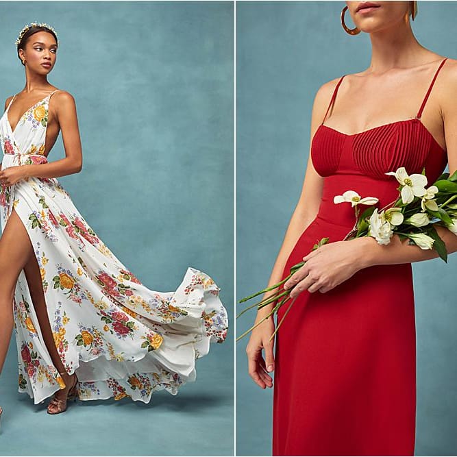 Reformation bridesmaid dresses for the modern bridal party. 