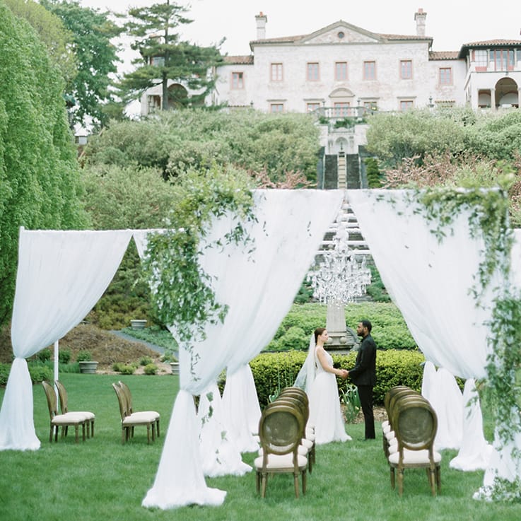 Villa Terrace European-inspired wedding
