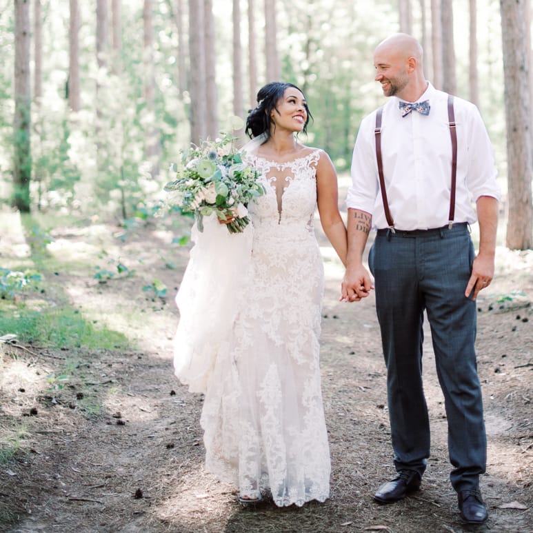 CeCe and Bob wed at Burlap and Bells