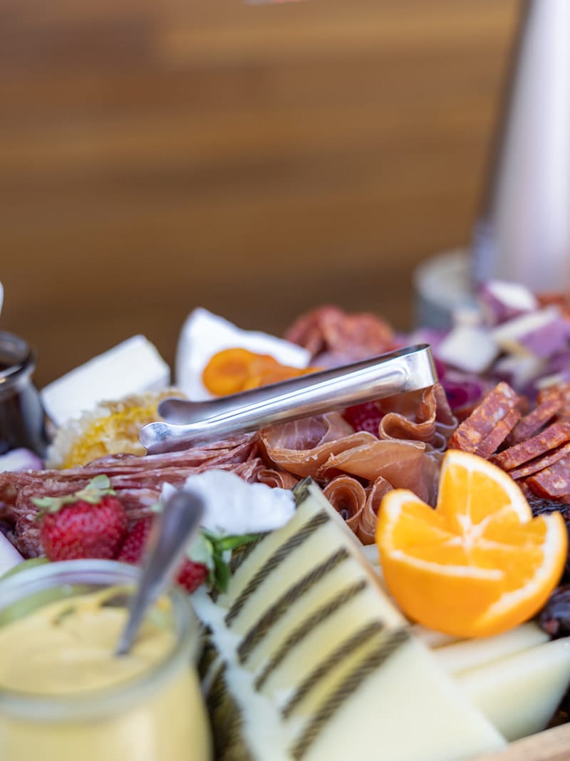 Colorful fruit and refreshments served during the ILEA Napa-Sonoma event