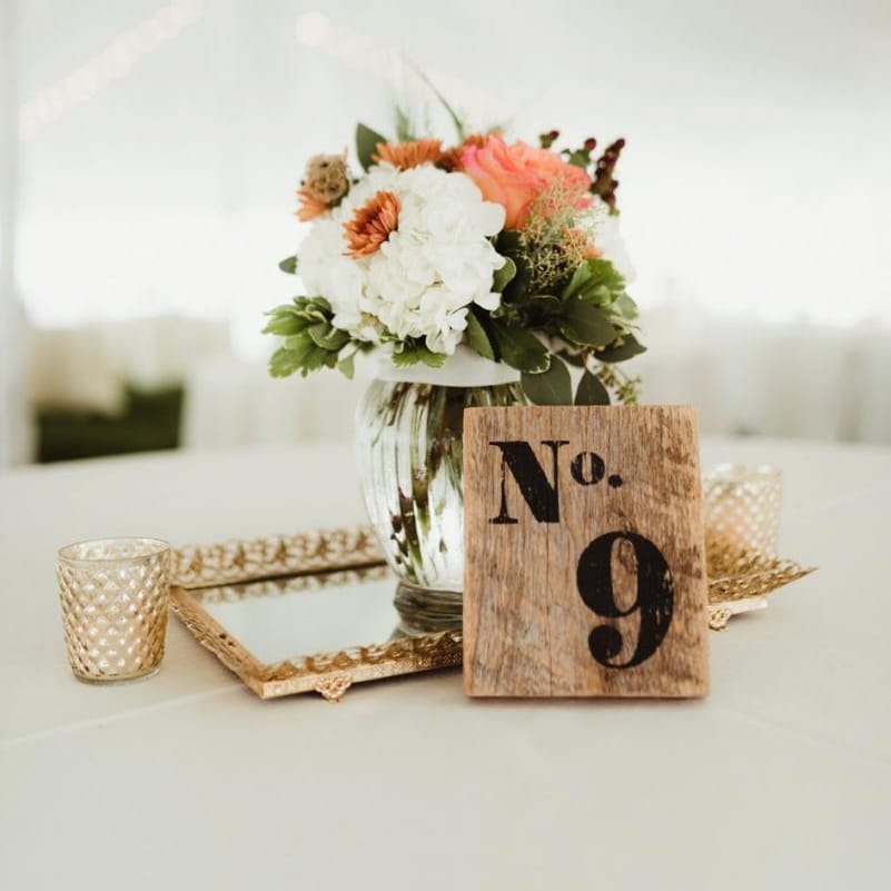 Our Favorite Wedding Table Number Ideas | Wisconsin Bride