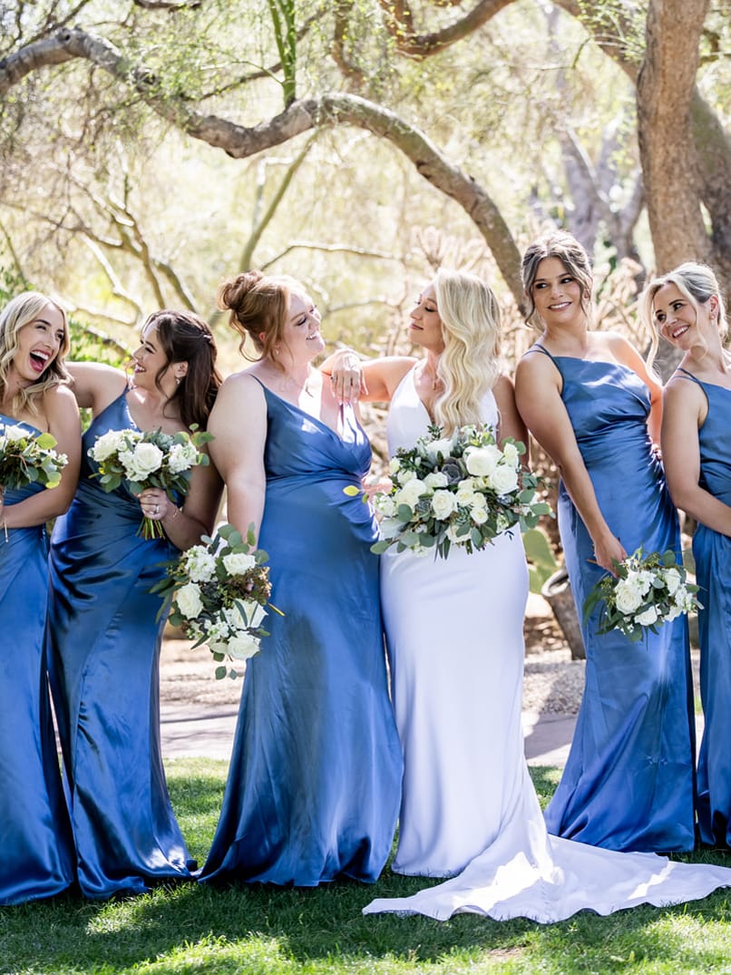 Kloos Wedding, AZB, Bride and Bridesmaids Cute