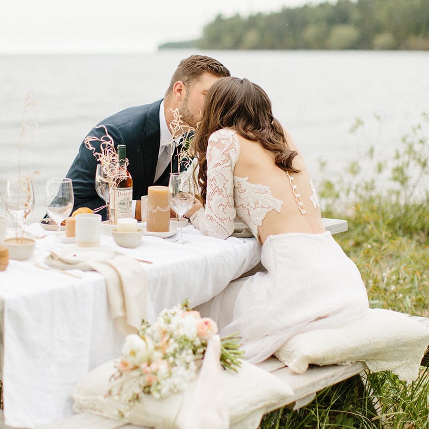 beachside wedding decor