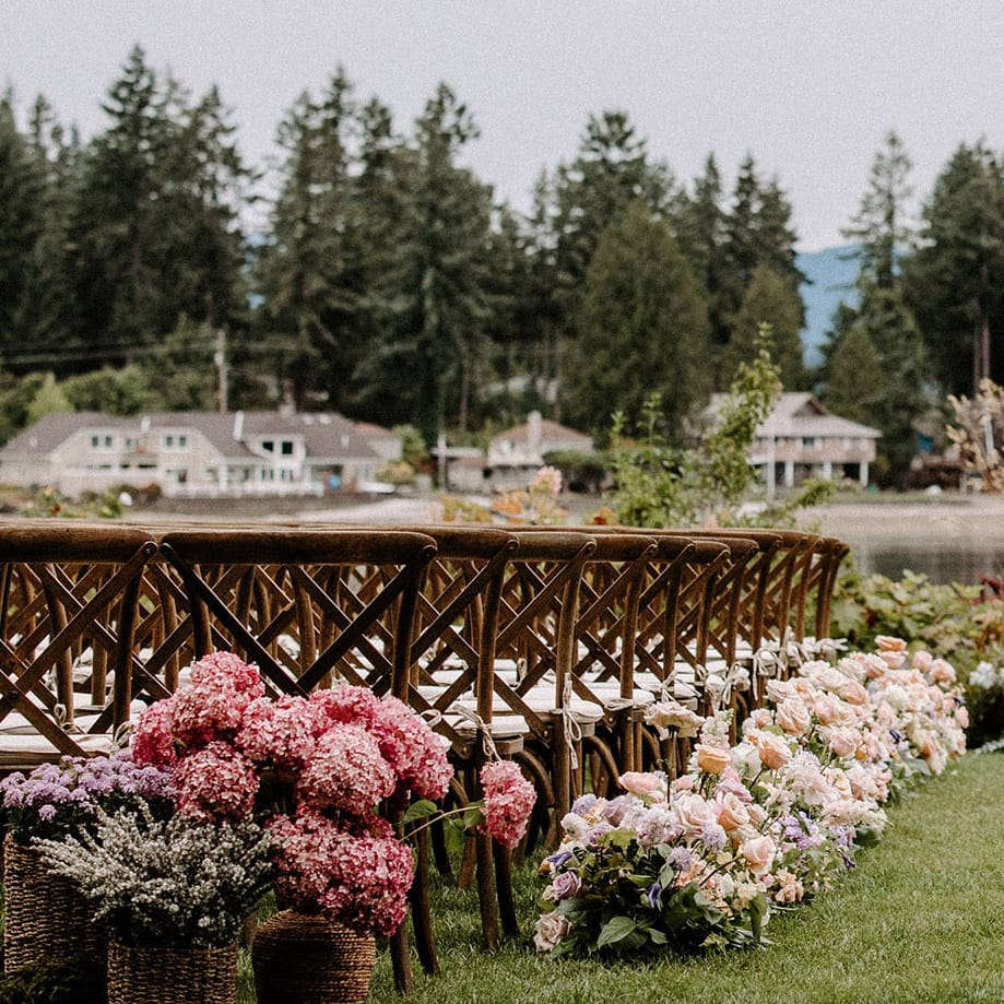 Ceremony scene at Alderbrook Resort & Spa