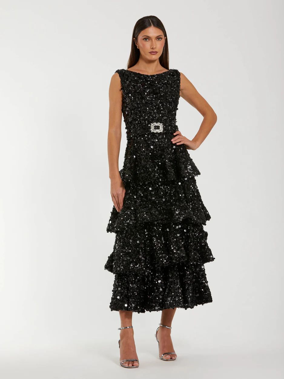 2026-01/Mac Duggal_Black Sequin Ruffle Midi Dress with Belt_$558.jpg