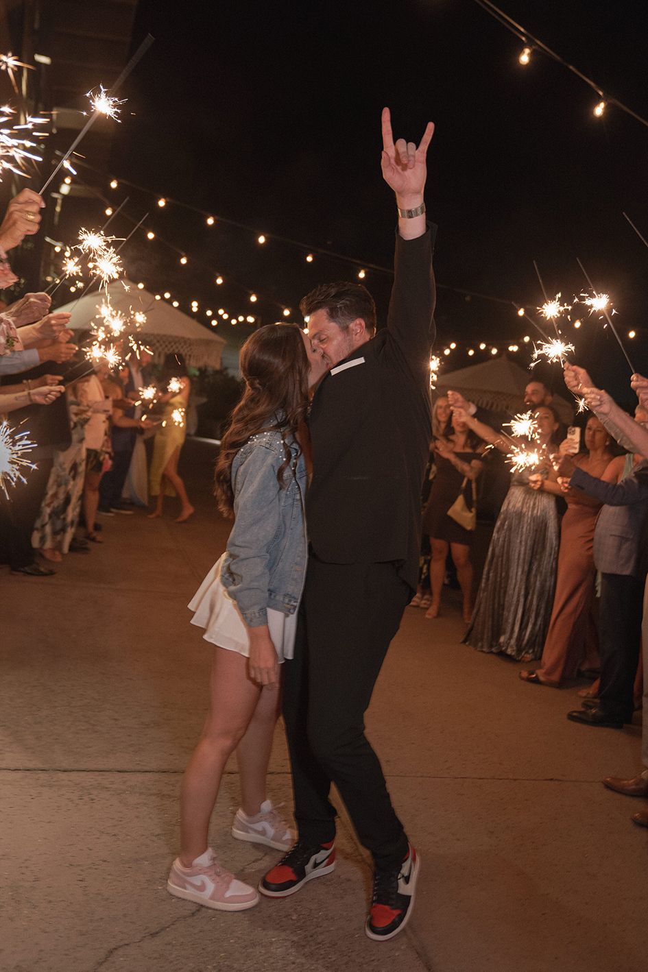 exit shot afterparty wedding