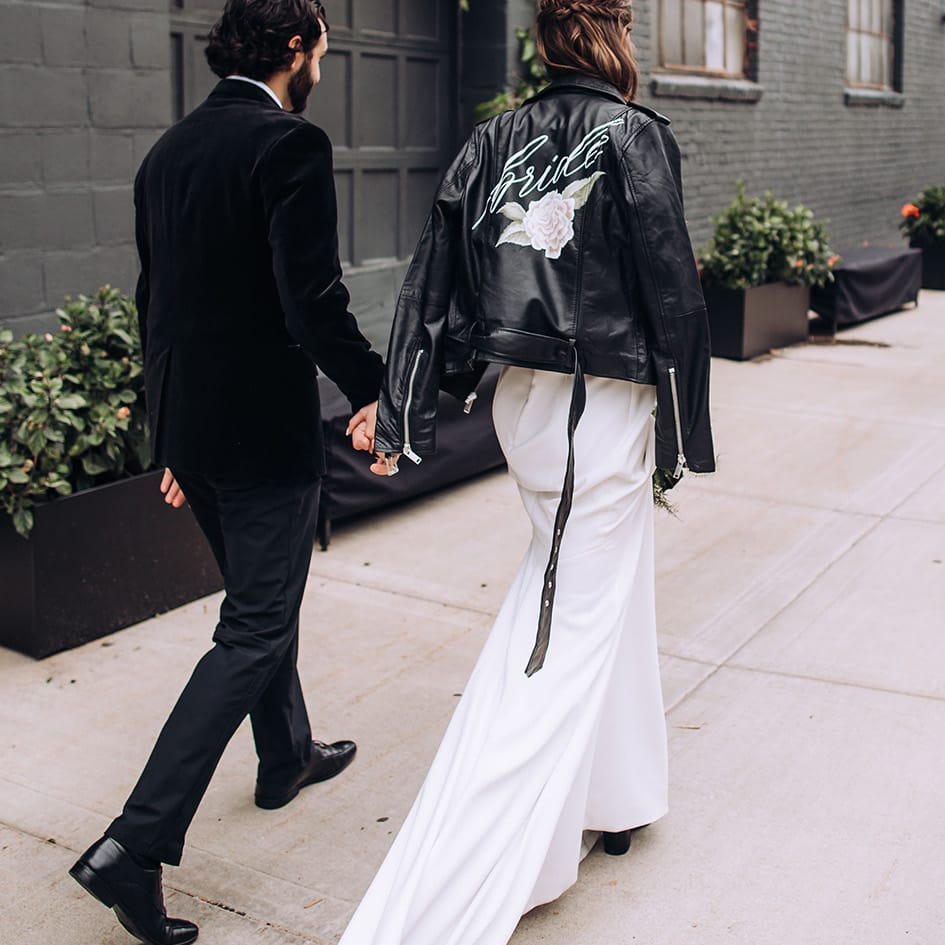 personalized calligraphy wedding jackets