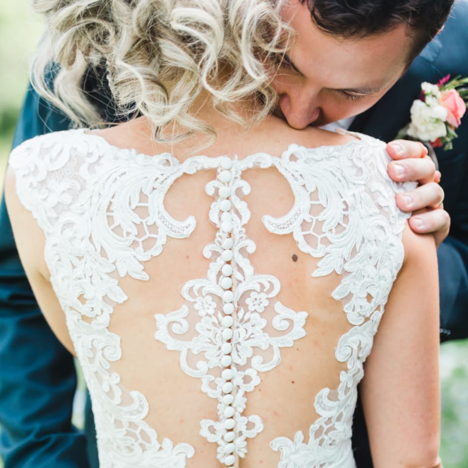 Beautiful Back of Wedding Dress